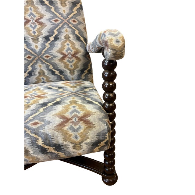 Vintage Spanish Colonial Revival/Monterrey Style Armchair For Sale - Image 9 of 12