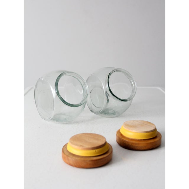 Brown Vintage Glass Candy Jars Pairs For Sale - Image 8 of 10
