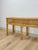Vintage Coastal Wicker Rattan Console Table Woven Lattice Glass Top Beige Boho For Sale - Image 10 of 14
