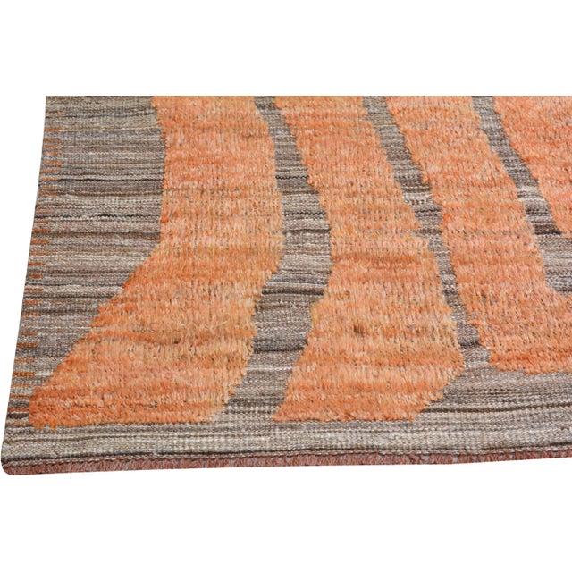 2000 - 2009 Moroccan Hand Knotted Wool Rug, 9'5''x12'2' For Sale - Image 5 of 6