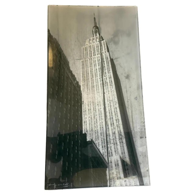 Gray A Rare 1990s Pop Art Glass Tray New York Designed by Andy Warhol for Rosenthal For Sale - Image 8 of 14