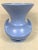 Vintage Usa Blue Vase For Sale - Image 9 of 9