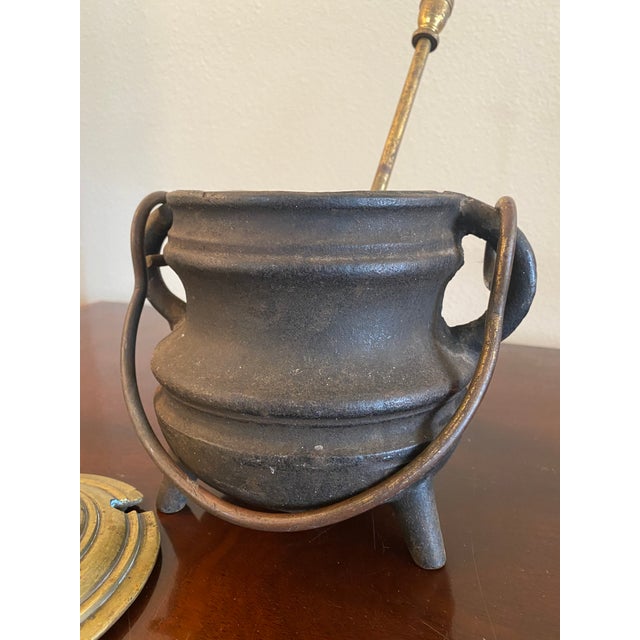 Antique Early 20th Century Cast Iron Cauldron Fire Starter Chairish