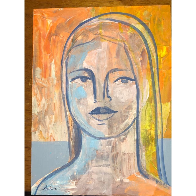 2020s “Beach Blonde” Contemporary Small Original Painting by Cassandra Auker For Sale - Image 5 of 6