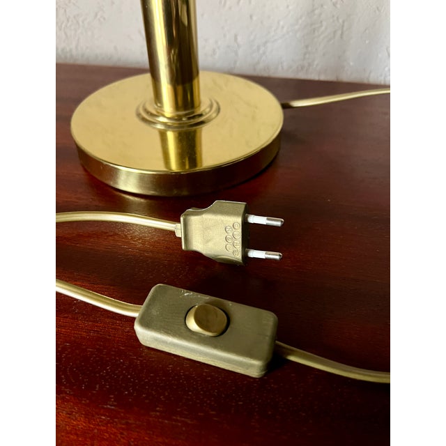 Gold Bauhaus Brass Lamp from WSB, 1970s For Sale - Image 8 of 10