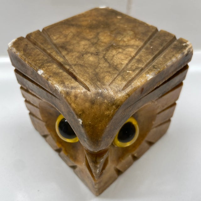 Mid Century Marble Owl For Sale - Image 11 of 11