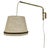 Minimalist Adjustable Swing Arm Brass Wall Light with Shade, Germany, 1970s For Sale - Image 14 of 14