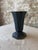 Art Deco Vintage Art Deco Style Metal Vase in Deep Navy Blue For Sale - Image 3 of 7