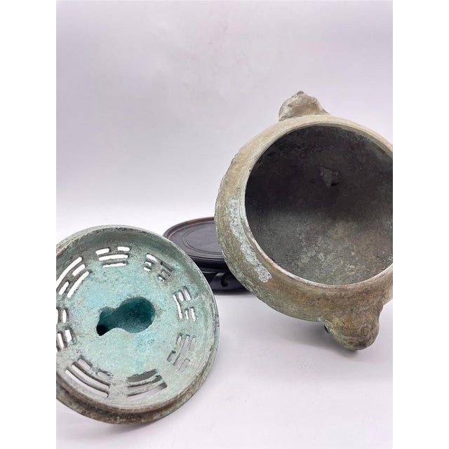 Antique China Bronze Incense Burner For Sale - Image 14 of 17