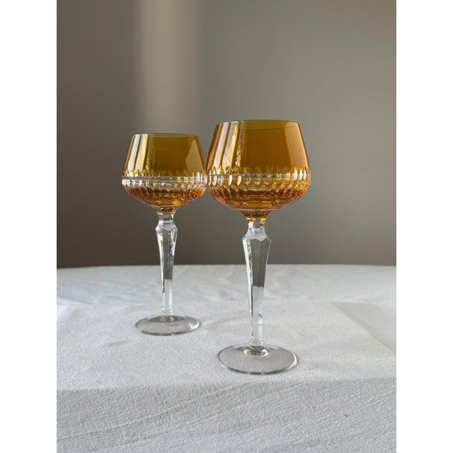 Vintage Crystal Glasses, 1970s, Set of 6 For Sale - Image 4 of 7