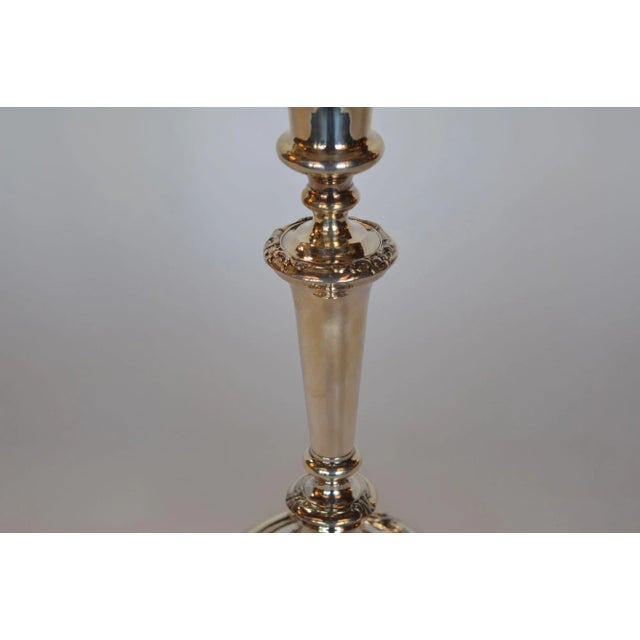 Early 20th Century Early 20th Century Twisted Silver Candelabras- a Pair For Sale - Image 5 of 11