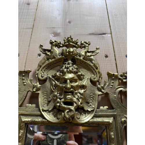 Napoleon III Bronze Mirrors, Set of 2 For Sale - Image 4 of 7