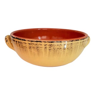 Vintage Mediterranean Studio Pottery Centerpiece Bowl For Sale