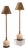 Boston Brass/Cream Buffet Lamp, Set of 2 For Sale