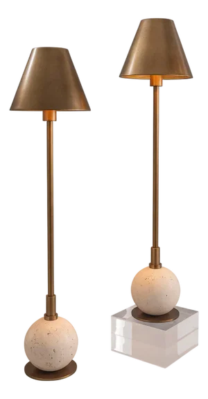 Boston Brass/Cream Buffet Lamp, Set of 2