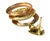 Vintage Mid-20th Century 18k Yellow Gold Textured Dangle Earrings For Sale In Tampa - Image 6 of 9