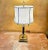 Vintage Brass Empire French-Style Tole Bouillotte-Style Lamp With Dual Black Chain Bulb Switches With Shade For Sale - Image 4 of 12