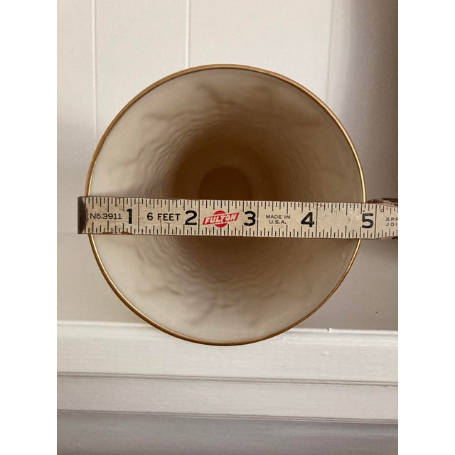 Late 20th Century Lenox Autumn Leaf Tall Footed Vase 24k Gold Trim For Sale - Image 5 of 6