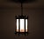 Amsterdam School Art Deco Hexagonal Hallway Lamp with Painted Glass, 1920 For Sale - Image 10 of 14