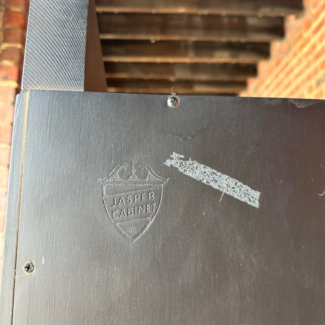 Black Mid-Century Modern Display Cabinet by Jasper Cabinet 2 of 2 For Sale - Image 8 of 12