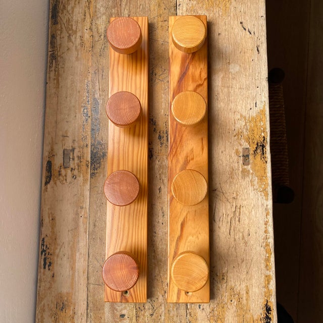 Vintage Pine Coat Rack, 1980s, Set of 2 For Sale - Image 8 of 8
