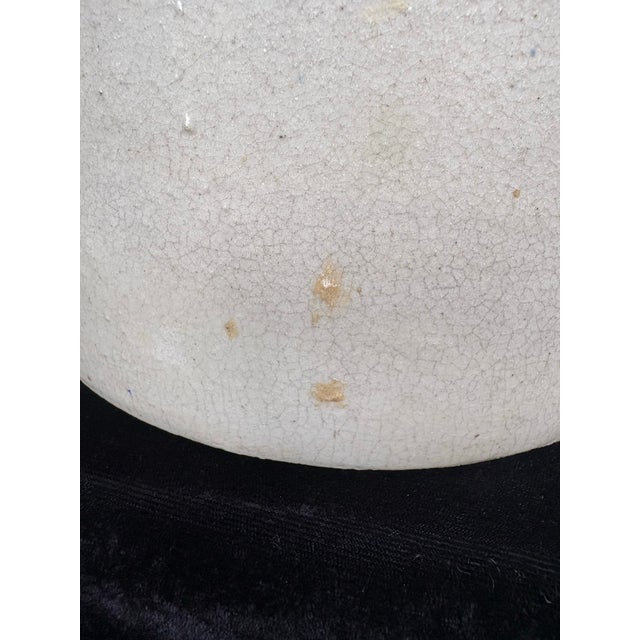 Antique American Brown/White Glazed Stoneware Jug With Handle, Circa 1900 For Sale - Image 10 of 11