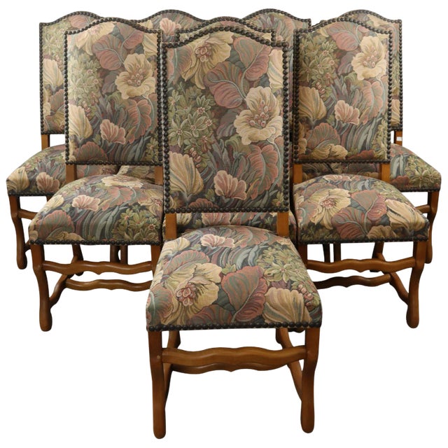 Dining Chairs Sheepbone French Set 8 Light Oak For Sale