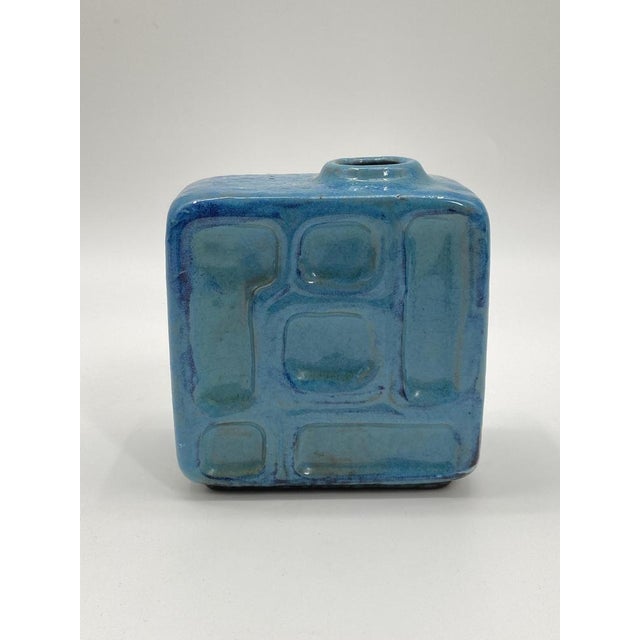Mid-Century Geometric Vase in Glazed Ceramics, Germany, 1950s For Sale - Image 14 of 14