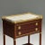 Wood Maison Jansen Style, Hollywood Regency, Nightstands, Mahogany, Marble, Brass For Sale - Image 7 of 12