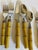 Late 20th Century 30 Plus Set of Bamboo Flatware Set of Six, 5-Piece Sets, Plus Extra 10 Misc. - 40 pcs For Sale - Image 4 of 4