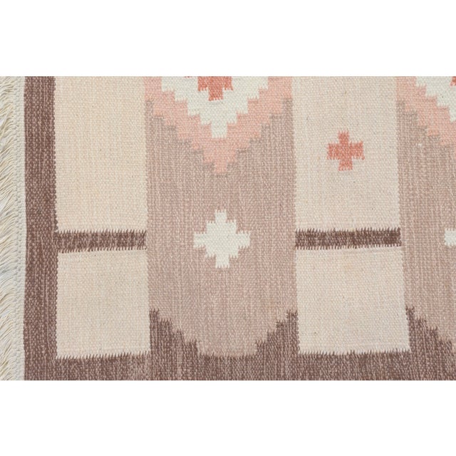 Mid-Century Modern Mid-Century Swedish Kilim Rug, 1960s For Sale - Image 3 of 6