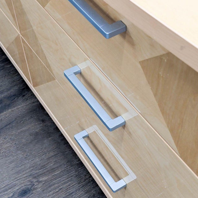 Wood Alf Italia Contemporary 6-Drawer Geometric Wood Dresser For Sale - Image 7 of 9