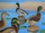 Mallard Ducks in Pond With Lily Pads, Horizontal Landscape by Hugh Hendry For Sale - Image 4 of 10
