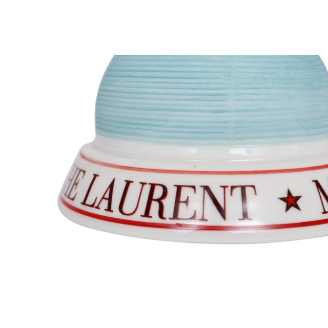 Early 21st Century French Café Ceramic Match Striker For Sale - Image 5 of 5