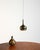 Polished brass ceiling lamp with decorative perforations along the lower edge. Designed by Hans-Agne Jakobsson, Sweden,...