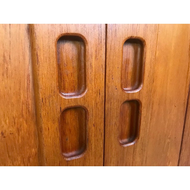 Vintage Danish Solid Teak Sideboard, 1960s For Sale - Image 14 of 18