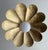 Pure Brass Handmade Pendant Light, Brushed Brass Flower Chandelier, Milk Glass Globe Pendant Lamp, Floral Lighting Fixture For Sale - Image 6 of 9