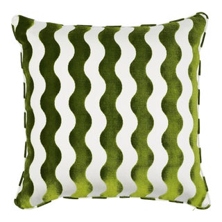 Schumacher X Miles Redd the Wave Lettuce Pillow For Sale