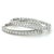 Modern 6.00 Carat Diamond Hoop Earrings, 18Kt White Gold, Pair For Sale - Image 3 of 4