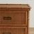 American of Martinsville Pair of Vintage Faux Bamboo and Wicker Stands by American of Martinsville For Sale - Image 4 of 18