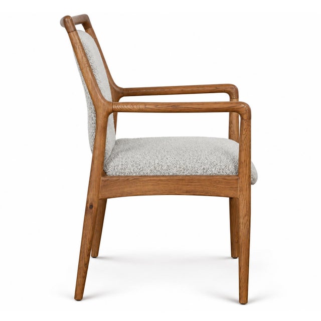 Midcentury Float Back Dining Arm Chair For Sale - Image 4 of 5