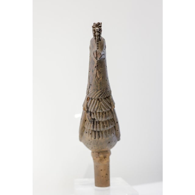 Wooden Barrel Stopper with Traces of Polychromy, France, 1700s For Sale - Image 3 of 7