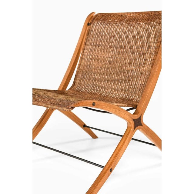 Easy Chairs in Beech and Rattan by Peter Hvidt, 1959, Set of 2 For Sale - Image 3 of 12
