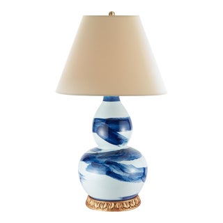 Bunny Williams Home Brush Stroke Lamp, Blue For Sale