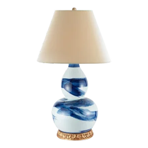 Bunny Williams Home Brush Stroke Lamp, Blue
