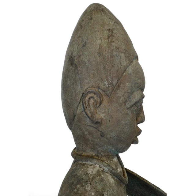 Metal Antique Bronze Nupe Idah Sculpture For Sale - Image 7 of 12
