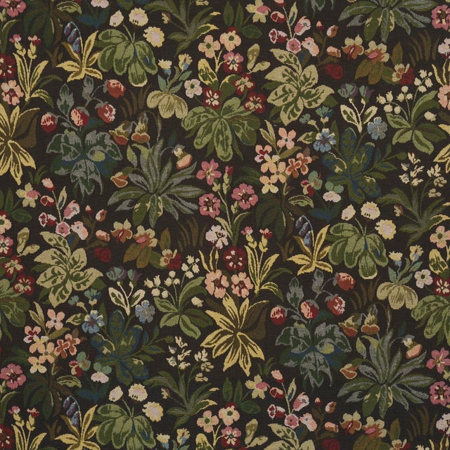 2020s Sample - Schumacher Flower Garden Tapestry Fabric In Multi For Sale - Image 5 of 5