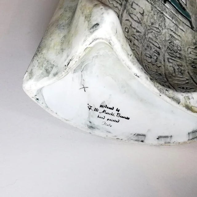 Mid-Century Italian Ceramic Vase by F.lli Marchi For Sale - Image 4 of 9