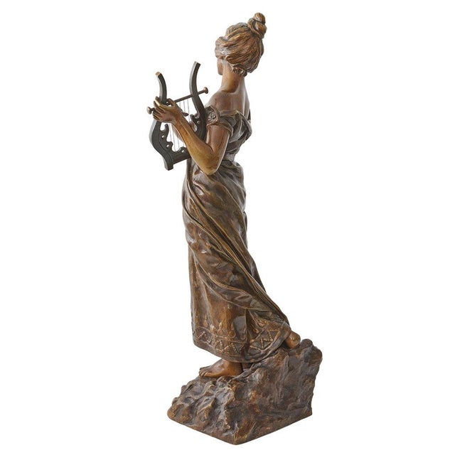 Emmanuel Villanis, Sappho, 1890s-1910s, Bronze For Sale - Image 3 of 13