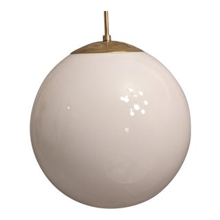 Original 1964 Mid-Century Modern Imperialites Glass Globe Pendant Light For Sale